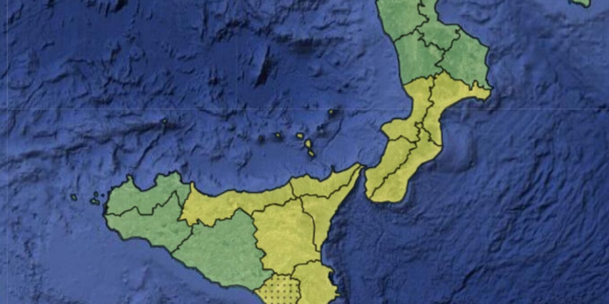 maltempo allerta meteo gialla anche marted236 in sicilia e calabria le zone interessate da Gazzettadelsud.it maltempo allerta meteo gialla anche marted236 in sicilia e calabria le zone interessate