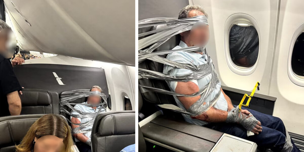 passeggero violento in volo immobilizzato con nastro adesivo e fascette da Gazzettadelsud.it passeggero violento in volo immobilizzato con nastro adesivo e fascette